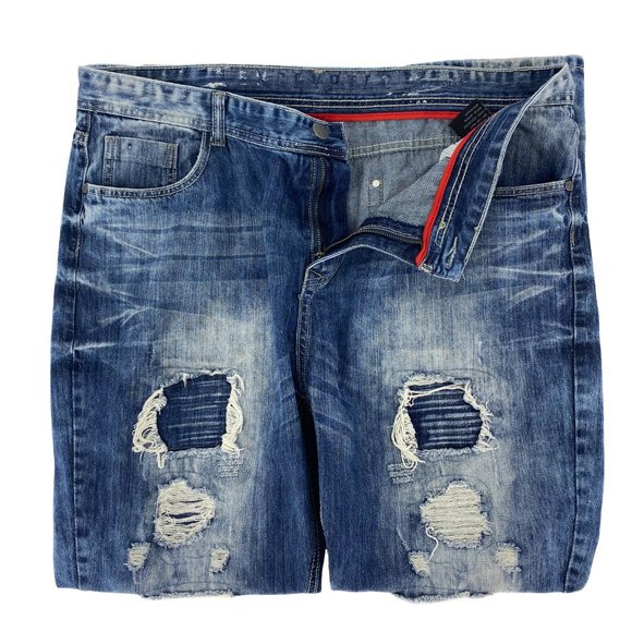 ENCRYPTED Distressed Denim Jeans - Picture 4 of 16